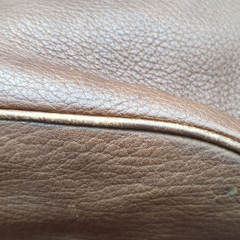 Donna Karen brown leather drawstring purse - Picture 10 of 11
